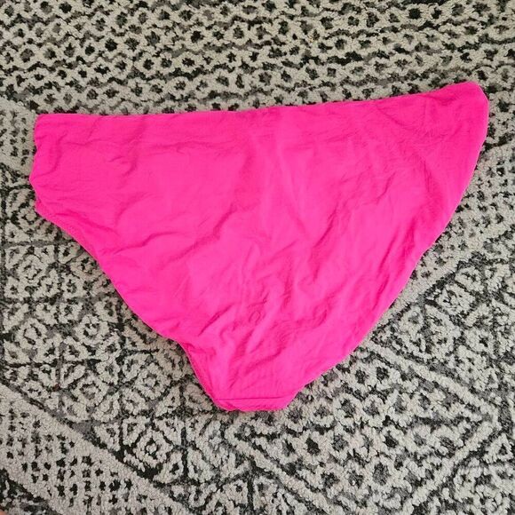 3/$15 Becca by Rebecca Virtue Neon Pink Bikini Bottoms Size 1X - Picture 5 of 5